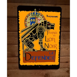 Lion Noir‎ Le Defender Voltron 8x12 Metal Wall Poster Sign
